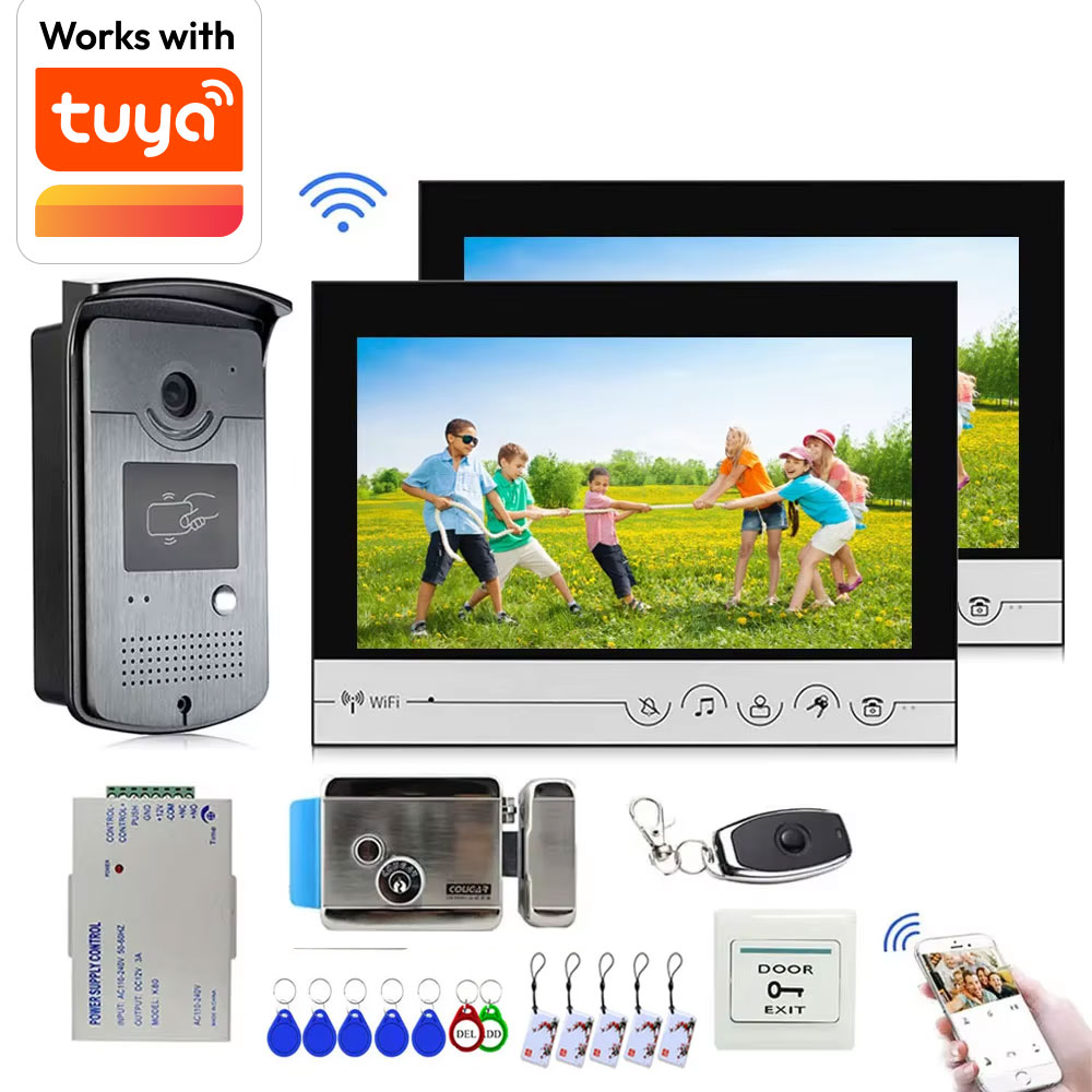 Smart Doorbell Wired - Tuya 9-дюймовый цветной беспроводной Wi-Fi экран