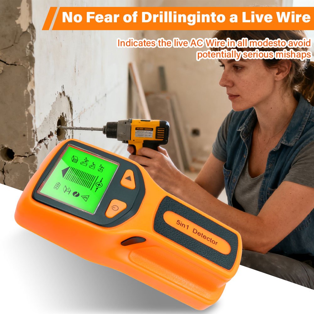 Water Leak Detector Wired - Новый настенный детектор 5-в-1, ручной детектор