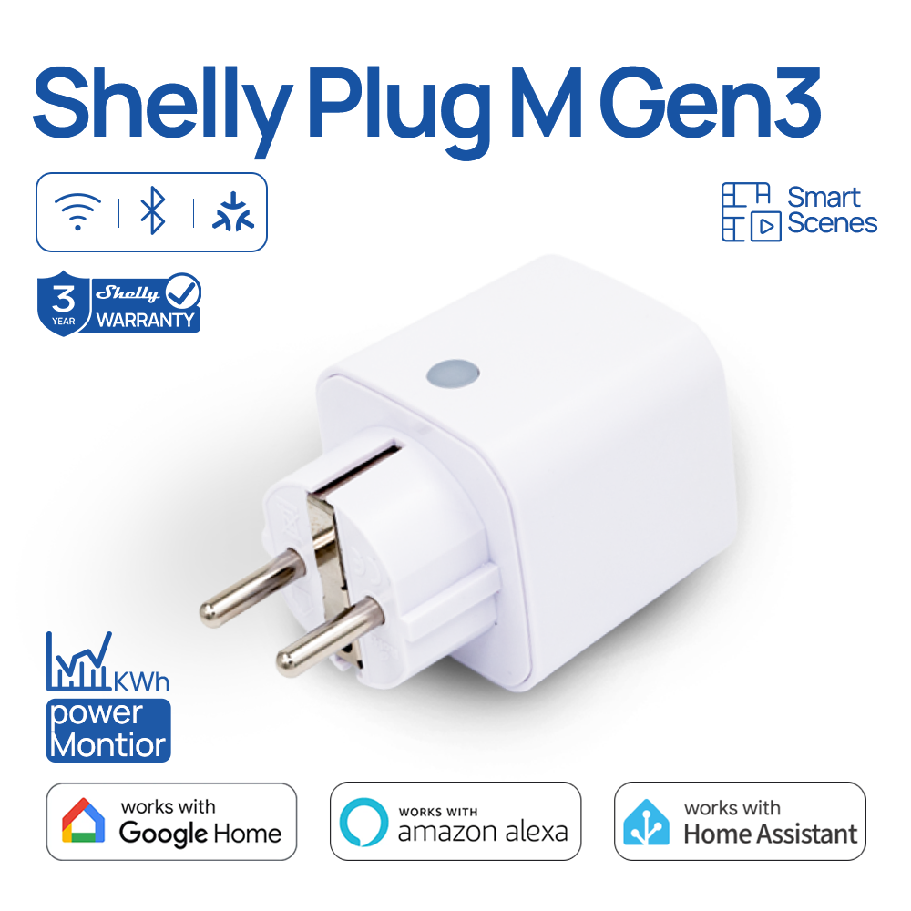 Shelly Relay Module - Умная Wi-Fi розетка Shelly Plug M