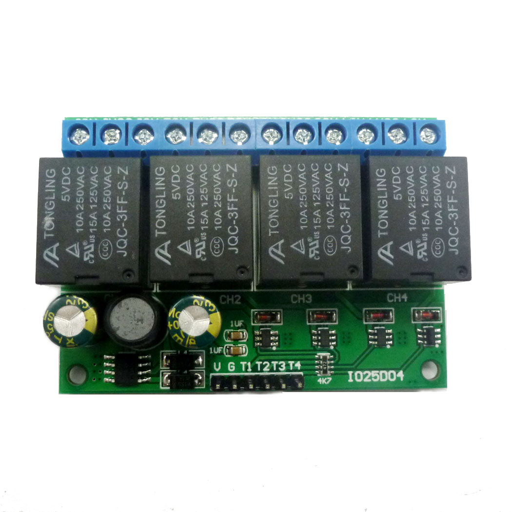 Shelly Relay Module - 4-канальный релейный модуль DC 6V-24V с