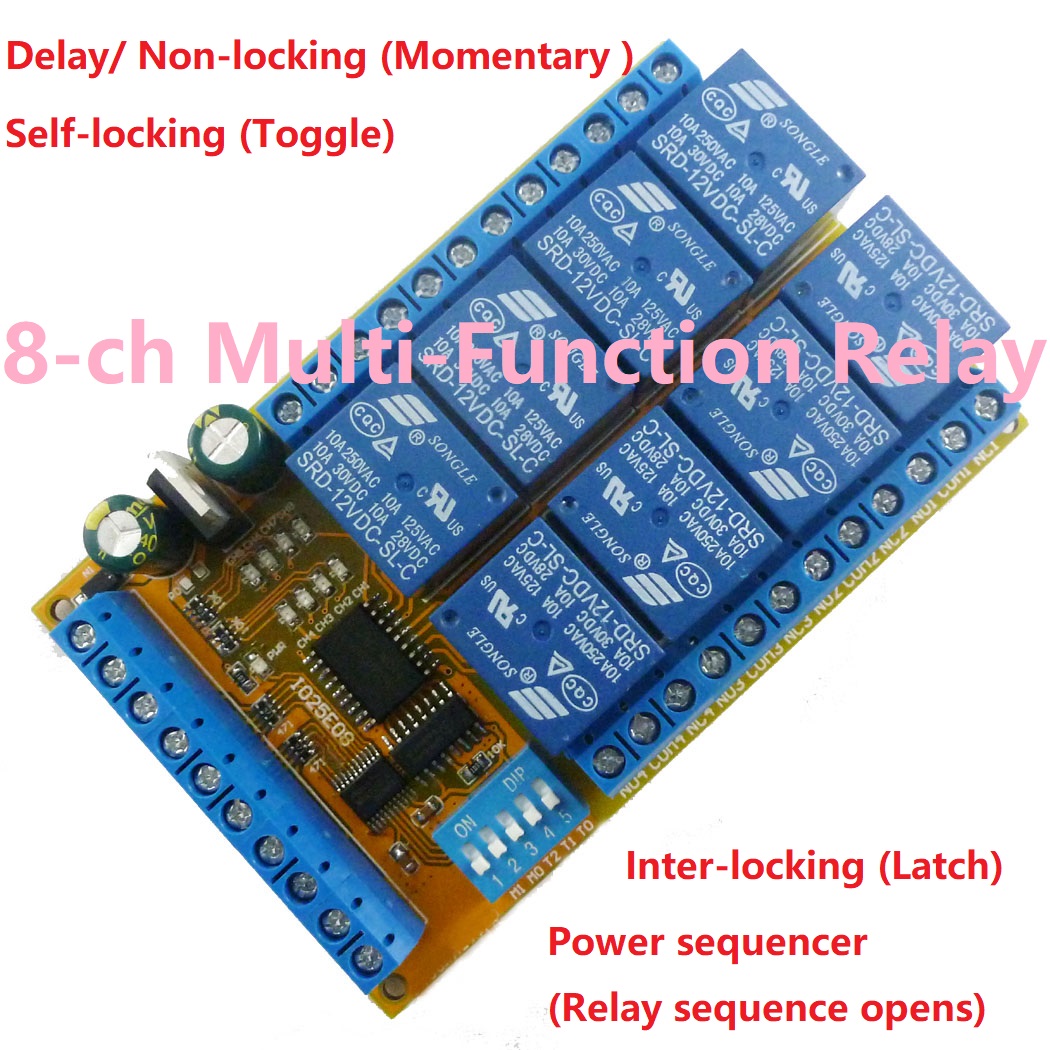 DC 5 В 12 В 24 В 8-канальный м – обзор и цена Shelly Relay Module