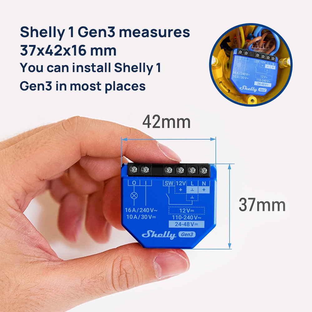 Умное реле Shelly 1 Gen3 с сух – обзор и цена Shelly Relay Module
