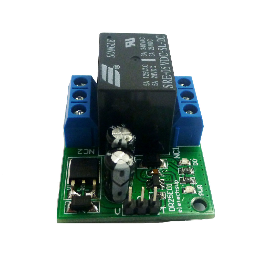 DR25E01 DC 6V 9V 12V 24V 3-5A  – обзор и цена Shelly Relay Module